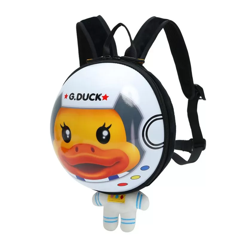 G.Duck Kid'S Kindergarten Schoolbag Anti-Lost Traction Rope Backpack