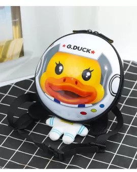 G.Duck Kid'S Kindergarten Schoolbag Anti-Lost Traction Rope Backpack