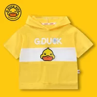 G. Duck Cotton T-shirt short sleeves with hood for boys and girls summer