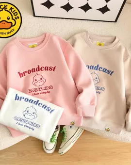 G.DUCK Children's Embroidered Long Sleeve Sweater for Girls and Boys G.DUCK Children's Embroidered Long Sleeve Sweater for Girls and Boys