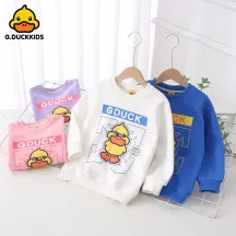 G.DUCK Children's Autumn Sweater 2023 Boys & Girls Cartoon Print