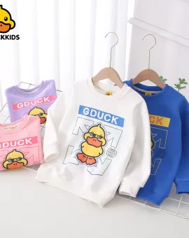G.DUCK Children's Autumn Sweater 2023 Boys & Girls Cartoon Print G.DUCK Children's Autumn Sweater 2023 Boys & Girls Cartoon Print