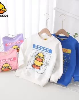 G.DUCK Children's Autumn Sweater 2023 Boys & Girls Cartoon Print