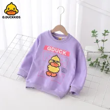 G.DUCK Children's Autumn Sweater 2023 Boys & Girls Cartoon Print