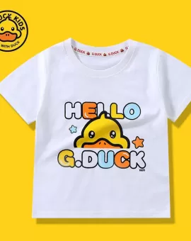 G. Duck "Hello, G Duck " Summer lightweight children's cotton T-shirt G. Duck "Hello, G Duck " Summer lightweight children's cotton T-shirt