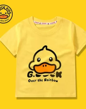 G. Duck "G. Duck Over the Rainbow" Summer Lightweight Children's Cotton T-Shirt