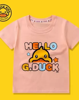 G. Duck "Hello, G Duck " Summer lightweight children's cotton T-shirt