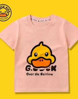 G. Duck "G. Duck Over the Rainbow" Summer Lightweight Children's Cotton T-Shirt G. Duck "G. Duck Over the Rainbow" Summer Lightweight Children's Cotton T-Shirt