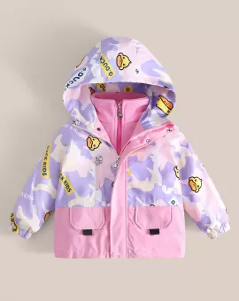 G. Duck Kid's Windproof Two-Piece Set of Spring Autumn 2023 Assault Jackets G. Duck Kid's Windproof Two-Piece Set of Spring Autumn 2023 Assault Jackets