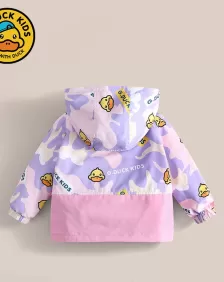 G. Duck Kid's Windproof Two-Piece Set of Spring Autumn 2023 Assault Jackets