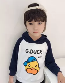 G.Duck Children's Swear Hoodie Girls & Boys' Long Sleeves 