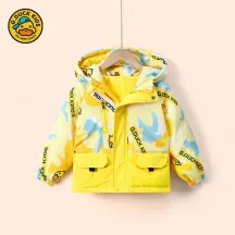 G. Duck Children's Down Jacket, Thickened Boys' Outerwear for Autumn and Winter