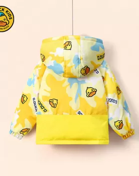G. Duck Children's Down Jacket, Thickened Boys' Outerwear for Autumn and Winter