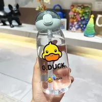 G.Duck 420ml G Duck Children PC Plastic Straw Water Cup 