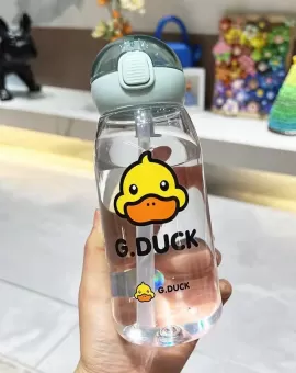G.Duck 420ml G Duck Children PC Plastic Straw Water Cup 